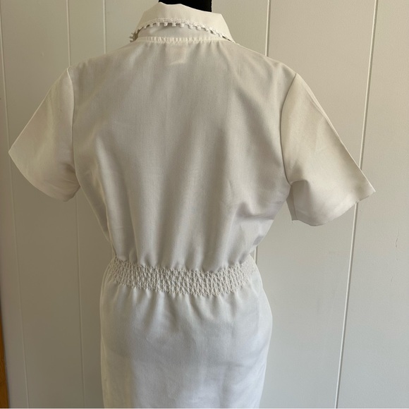 Vintage Off White Midi Dress - Picture 8 of 13